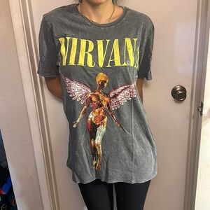 Aeropostale Nirvana In Utero Graphic Tee Shirt size M
